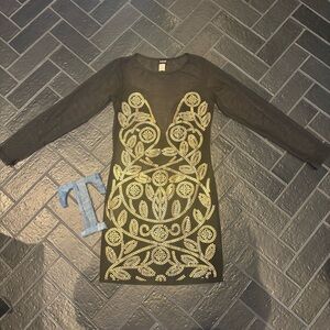 Vintage Frederick’s of Hollywood Sheer Mesh Sequin Dress – Size Large